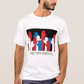 Jouw Stem Is Belangrijk Patriottische Handen T-shirt