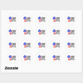Jouw stem is belangrijk ronde sticker (Vel)