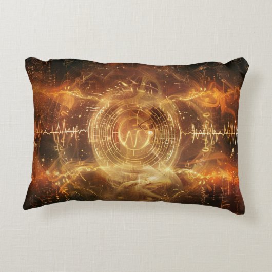 Jouw stem is een Sigil - Mystieke Frequentie Kunst Accent Kussen (Achterkant)