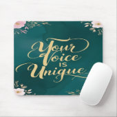 Jouw stem is uniek muismat (Met muis)