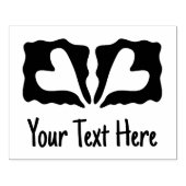 Jouw tekst aangepaste harten 	rubberstempel (Afrduk)