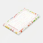 Jouw tekst | Colorful Alphabet Post-it® Notes (Schuin)
