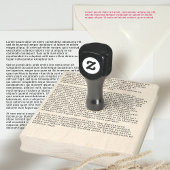 Jouw tekst Custom Giant Rubber Stamp Modern Eenvou Rubberstempel