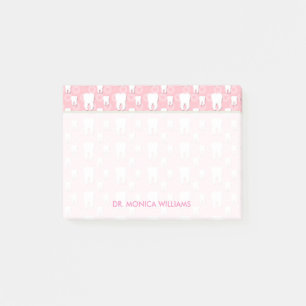 Jouw tekst   Cute Pink Teeth Post-it® Notes