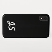 Jouw tekst, Eenvoudig, opnieuw gestileerde Manuscr Case-Mate iPhone Case (Achterkant (horizontaal))