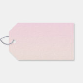 Jouw tekst | Elegant Script & Zachte Blush Roze Om Cadeaulabel (Achterkant Horizontaal)