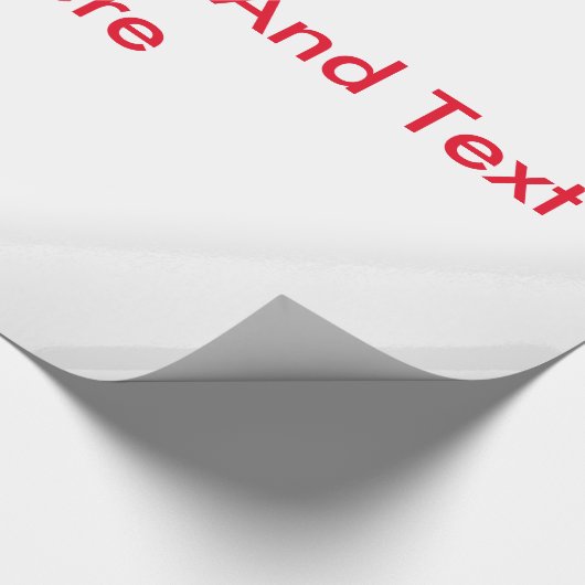 Jouw tekst en Afbeelding Hier Gepersonaliseerd Cadeaupapier (Hoek)