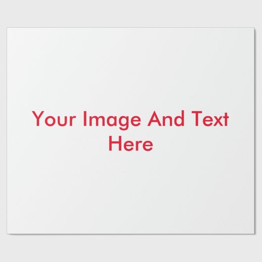 Jouw tekst en Afbeelding Hier Gepersonaliseerd Cadeaupapier (Vlak)