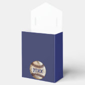 JOUW TEKST en TEAM KLEUREN op Baseball Goodie Tass Bedankdoosjes (Geopend)