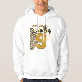 Jouw tekst, fleur de lis aanpassen hoodie