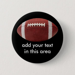 Jouw tekst Football Button pincode toevoegen