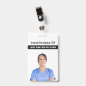 JOUW TEKST & FOTO badges (Voorzijde met clip)