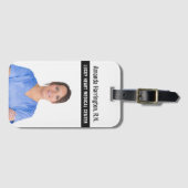 JOUW TEKST & FOTO BAGAGELABEL (Voorkant (horizontaal))