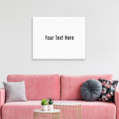 Jouw tekst hier aangepaste canvas kunst aan de muu (Insitu (Woonkamer))