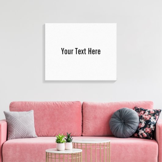 Jouw tekst hier aangepaste canvas kunst aan de muu (Insitu (Woonkamer))