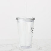 Jouw tekst hier - aangepaste offerte acryl drinkbeker (Rechts)