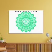 Jouw tekst Hier Custom Art Stretched Canvas Print (Insitu (Woonkamer))