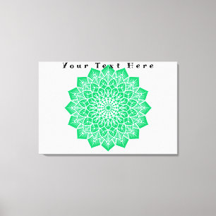 Jouw tekst Hier Custom Art Stretched Canvas Print