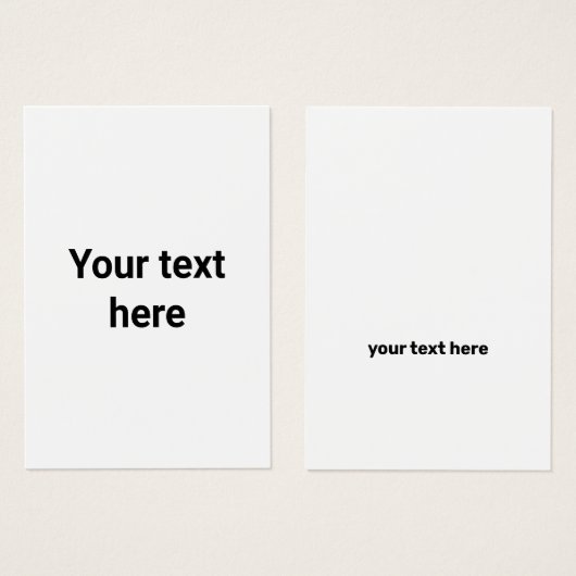 jouw tekst hier het manuscript eenvoudige minimale visitekaartje (Voorkant /achterkant)