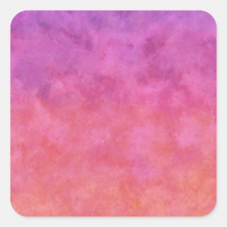 Jouw tekst hier: RAINBOW SUNSET ACHTERGROND Vierkante Sticker