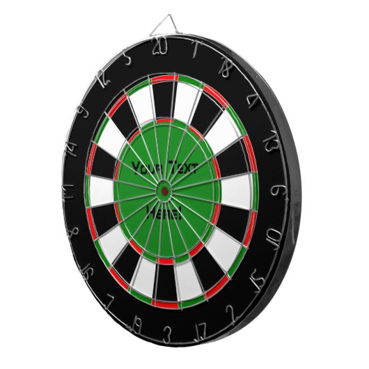Jouw tekst Hier Traditioneel Dart Board Dartbord (Voorkant Rechts)