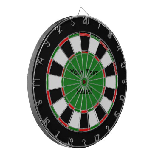 Jouw tekst Hier Traditioneel Dart Board Dartbord (Voorkant Links)