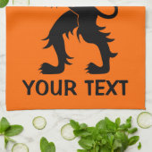 jouw tekst - Holland Lion Theedoek (Gevouwen)