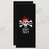 Jouw tekst Houd kalm rode kroonbeenderen Huid (Voorkant / Achterkant)