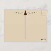 Jouw tekst Kerst Trump 2024 Santa Hat Rood/Groen Briefkaart (Achterkant)