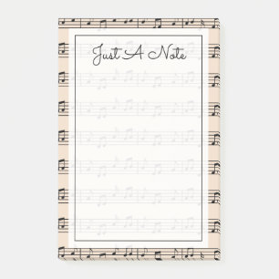Jouw tekst Muzieknoten Post-it® Notes
