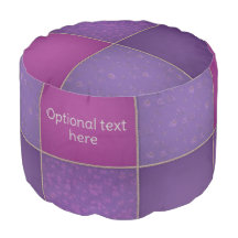 Jouw tekst op een  Lila en Magenta Patchwork