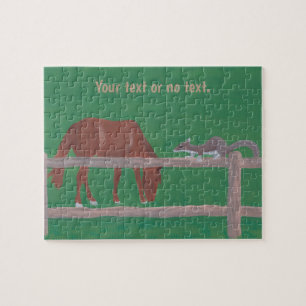 Jouw tekst paarden, ezels grazen en puzzels