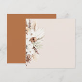 jouw tekst pampas terracotta kaart (Voorkant / Achterkant)