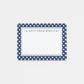 Jouw tekst | Polka Dot Pattern Post-it® Notes (Voorkant)