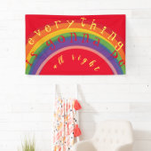 "Jouw tekst" Rainbow Banner (Insitu)