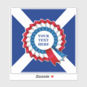 Jouw tekst Rosette Contour Sticker (Vel)