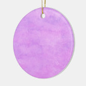 jouw tekst roze paarse achtergrond keramisch ornament (Links)