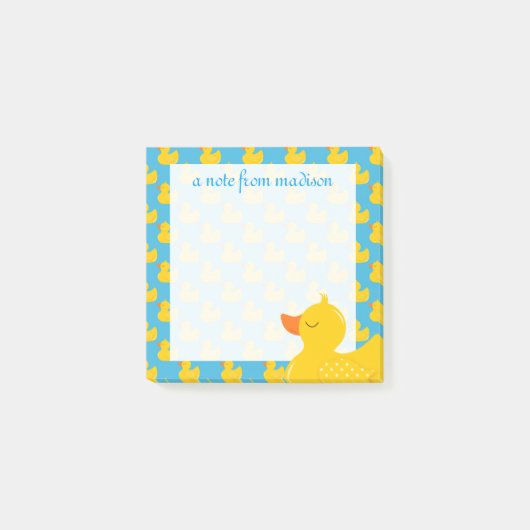 Jouw tekst | Rubber Ducky Post-it® Notes (Voorkant)