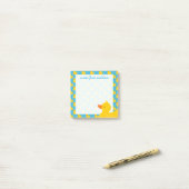 Jouw tekst | Rubber Ducky Post-it® Notes (Op bureau)