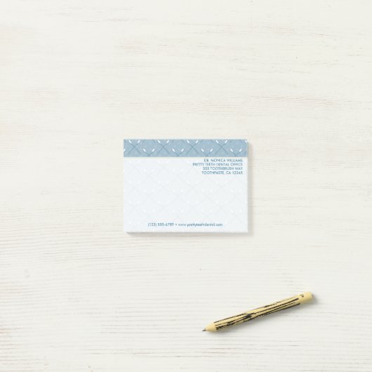 Jouw tekst | Tandenborstel Post-it® Notes (Op bureau)