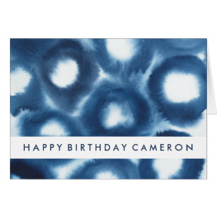 Jouw tekst toevoegen Indigio Waterverf printcirk