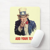 Jouw tekst toevoegen muismat (Met muis)