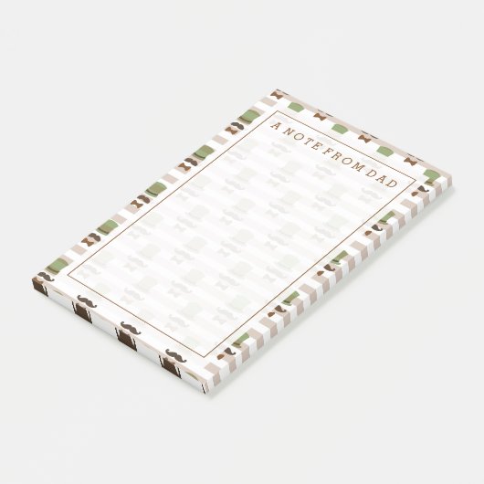 Jouw tekst | Top Hat Mustache Post-it® Notes (Schuin)