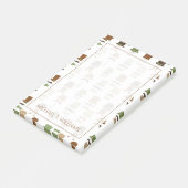 Jouw tekst | Top Hat Mustache Post-it® Notes (Schuin)