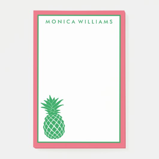 Jouw tekst | Tropische anananas Post-it® Notes (Voorkant)