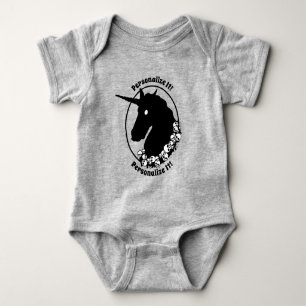 JOUW TEKST Zombie Unicorn Romper