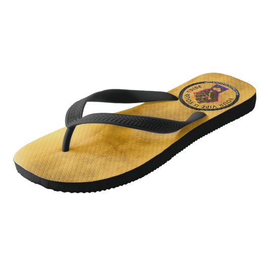 Jouw vibe is jouw stam - Goldwing Youngblood Teenslippers (Schuin)