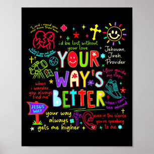 Jouw Weg Is Beter Spreuken 16_9 Faith Apparel Poster
