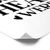 Jouw wensen waren klaar, maar onze harten waren er poster (Hoek)