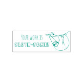 Jouw werk is Sloth-some Teacher stempel (Design)